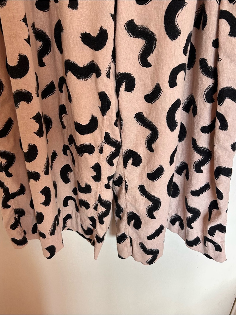 a new day tan and black wide leg cropped pants Abstract Print - Picture 4 of 8